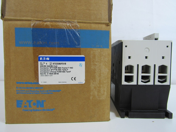 Eaton XTCE080FS1B NEMA and IEC Contactors 3P 80A 240V EA