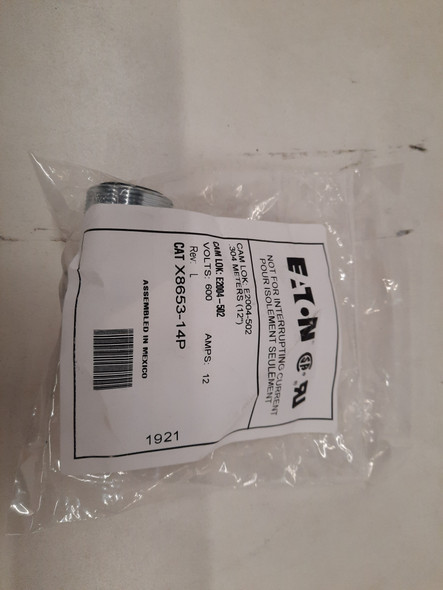 Eaton X8653-14P Other Sensors and Switches Quick Disconnect 12A 600V EA