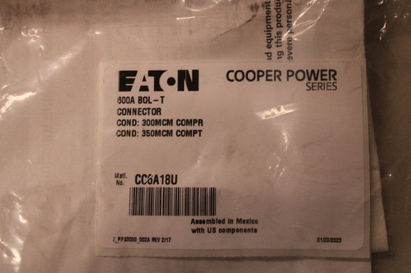 Eaton CC6A18U Connectors EA