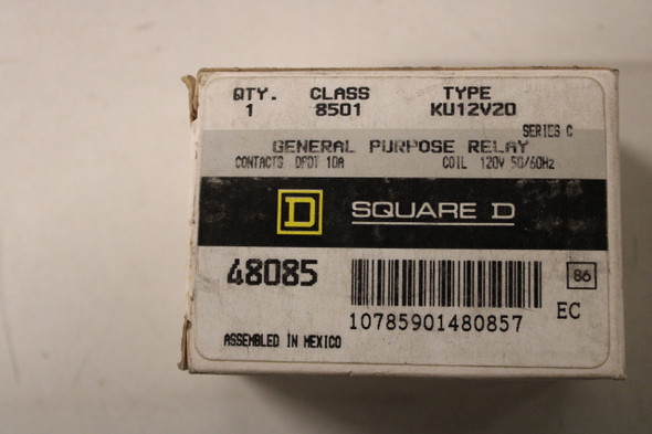 Square D 8501KU12V20 Relays EA