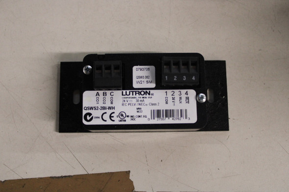 Lutron QSWS2-2BI-WH Light and Dimmer Switches EA