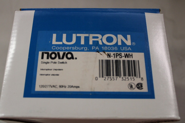 Lutron N-1PS-WH Light and Dimmer Switches EA