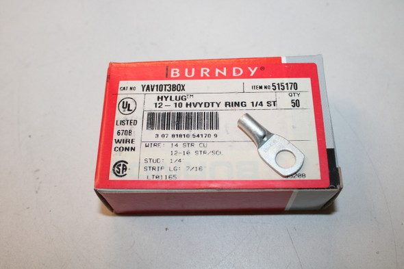 Burndy YAV10T3BOX Other Power Distribution Contacts and Accessories BOX