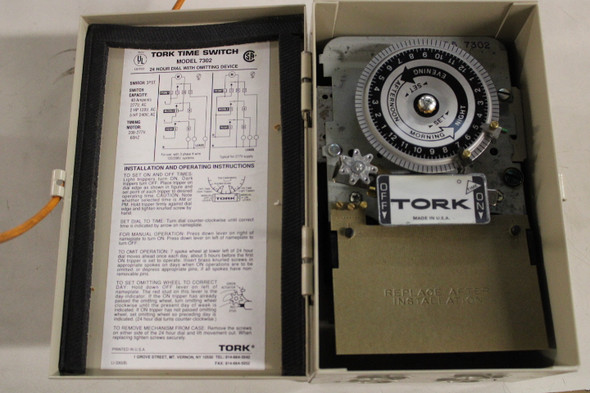 Tork 7302 Timers and Time Switches 208-277V EA