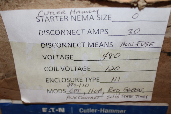 Eaton ECN1801CKA Combination Starters EA