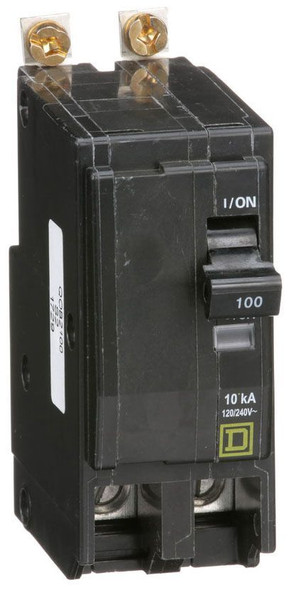 Square D QOB2100 Miniature Circuit Breakers (MCBs) 2P 100A 120V EA