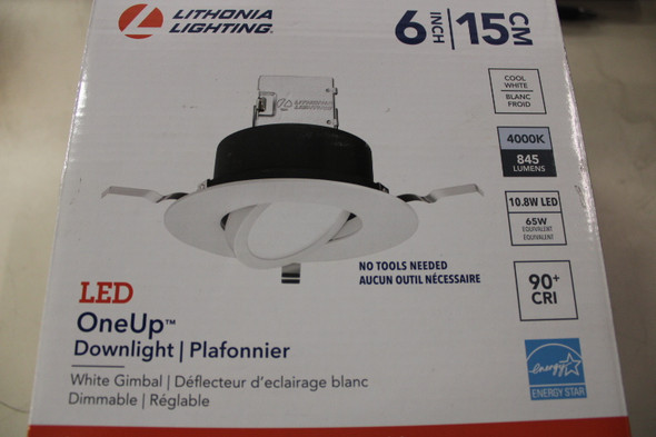 Lithonia Lighting 6JBK-ADJ-40K-90CRI-MW-M6 Recessed Lighting EA