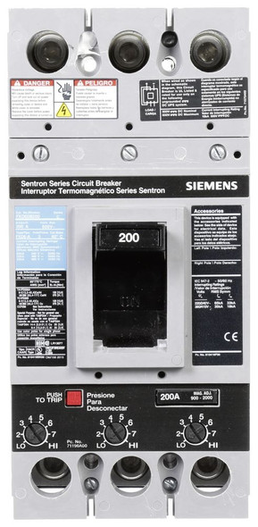 Siemens FXD63B200L Molded Case Breakers (MCCBs)