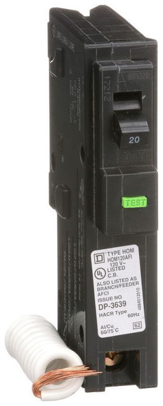 Square D HOM120AFI Miniature Circuit Breakers (MCBs)