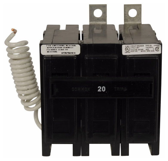 Eaton BAB3020HS Miniature Circuit Breakers (MCBs) BA 3P 20A 120/240V 50/60Hz 3Ph EA