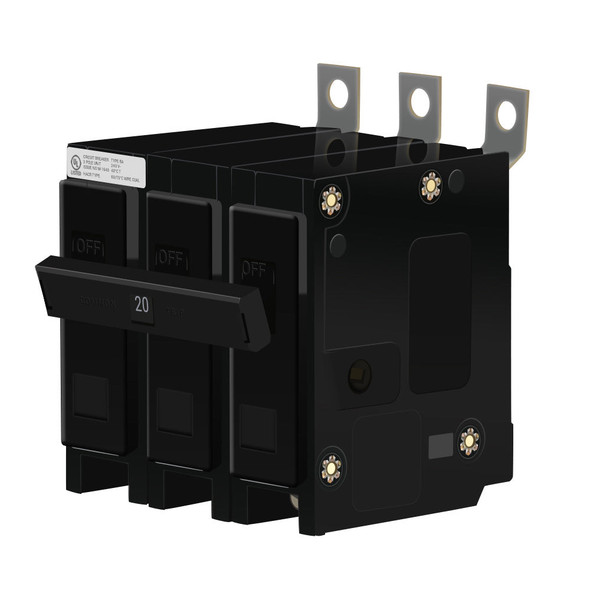 Eaton BAB3020HS Miniature Circuit Breakers (MCBs) BA 3P 20A 120/240V 50/60Hz 3Ph EA
