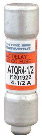 Ferraz Shawmut ATQR4-1/2 Class CC 4.5A 600VAC, 300VDC Control Transformer Fuse