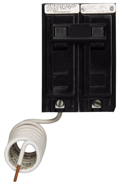 Eaton BAB2040 Miniature Circuit Breakers (MCBs) 2P 40A EA