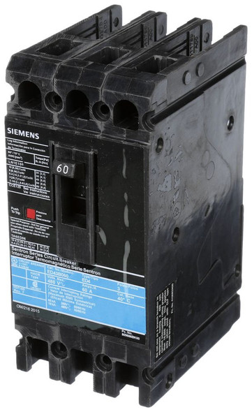 Siemens ED43B060 Molded Case Breakers (MCCBs) 3P 60A 480V