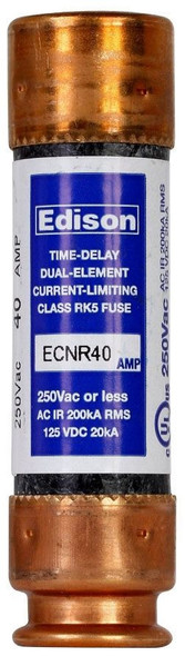 Edison ECNR40 Class RK5 40A Power Fuse