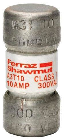 Ferraz Shawmut A3T10 Class T 10A 300VAC, 160VDC Low Voltage Ul Power Fuse