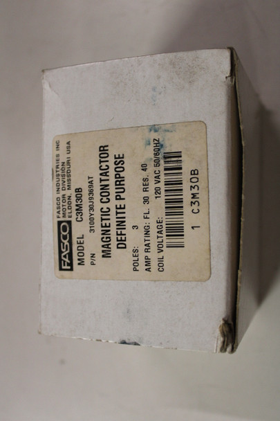 Fasco C3M30B Definite Purpose Contactors EA