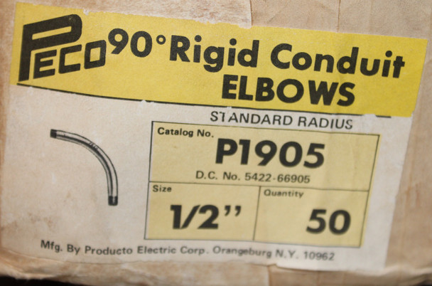 Peco P1905 P&C Duct/Elbows & Fittings 50BOX