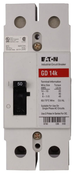 Eaton GD2020 Molded Case Breakers (MCCBs) EA