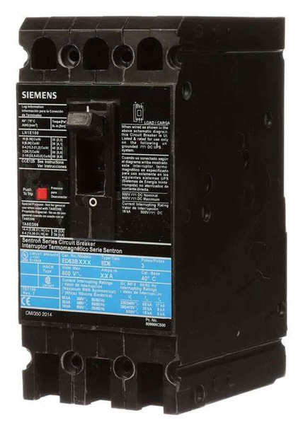 Siemens E63B035L Molded Case Breakers (MCCBs)