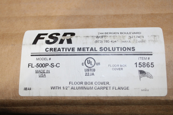 FSR FL-500P-SS-C Electrical Enclosure Accessories EA