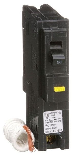Square D HOM120GFI Molded Case Breakers (MCCBs)