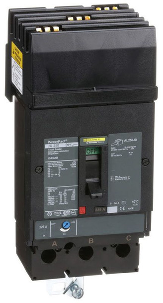 Square D JGA36225 Molded Case Breakers (MCCBs) 3P 225A 600V