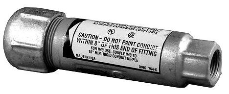 Appleton XJ125-4 1-1/4 Rigid Conduit Expansion Coupling
