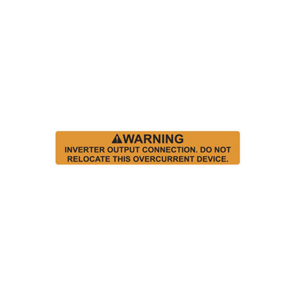 Hellermann-tyton 596-00589 Solar Warning Label EA