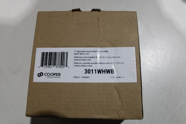 Cooper 3011WHWB Recessed Lighting EA