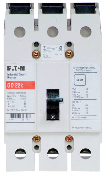 Eaton GD3035 Molded Case Breakers (MCCBs) EA