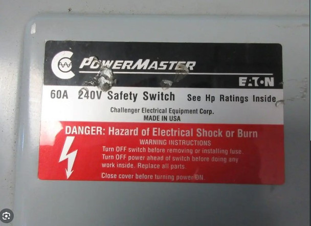Eaton RG322NFK General Duty Safety Switches EA