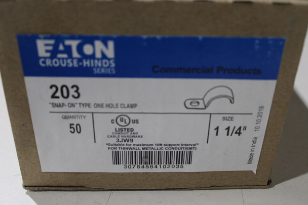 Crouse-Hinds 203 Conduit Clips/Clamps/Hangers 50BOX