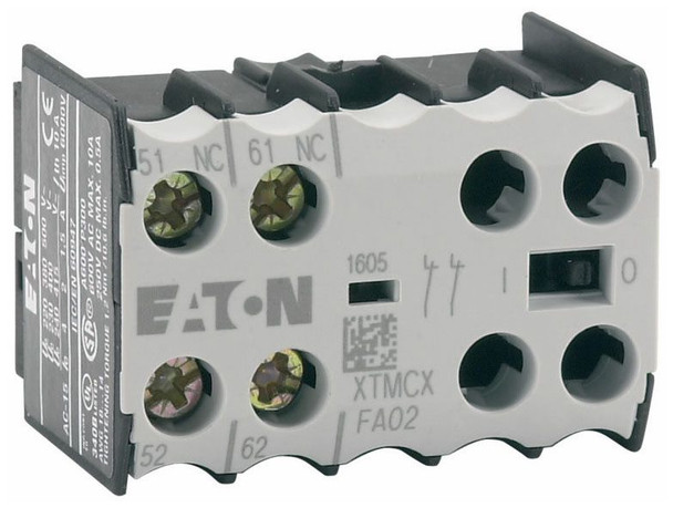 Eaton XTMCXFA02 2-Pole UL, CSA, IEC, EN, CE, ATEX, CCC Control Relay Auxiliary Contact