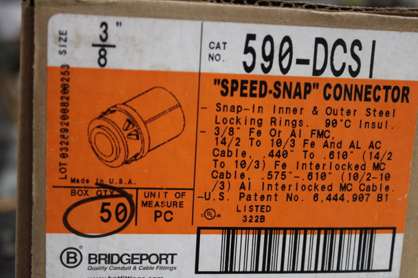 Bridgeport 590-DCSI Other Plugs/Connectors/Adapters 50BOX