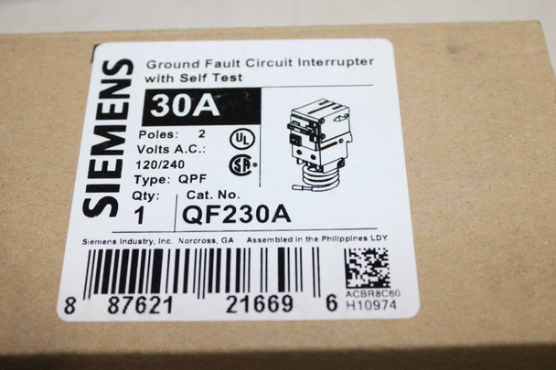 Siemens QF230A Miniature Circuit Breakers (MCBs)
