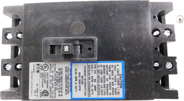 Eaton CHH3060H2X Molded Case Breakers (MCCBs)