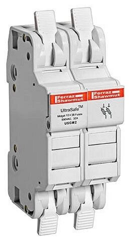 Ferraz Shawmut USGM2 Fuse Blocks and Holders 2P 30A EA