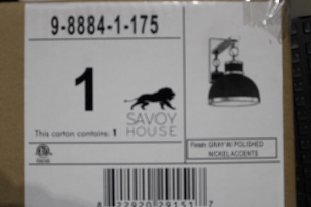 Savoy House 9-8884-1-175 Incandescent Lighting EA