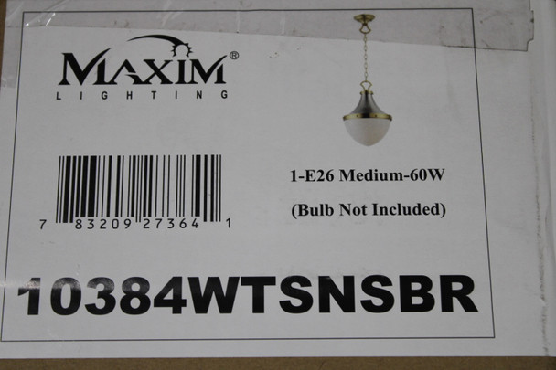 Maxim Lighting 10384WTSNSBR Incandescent Lighting EA