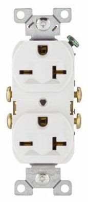 Eaton 815W-BOX Outlets Duplex Receptacle 15A 120V White EA Commercial