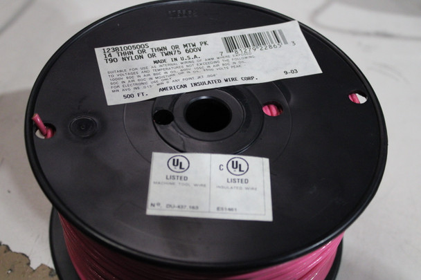 American Insulated Wire Corporation THHN/14AWG/600V/PINK/500FT Other Electrical Wire/Cable/Cord EA