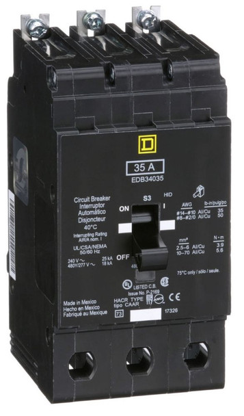 Square D EDB34035 Everything Else 3P 35A 480V