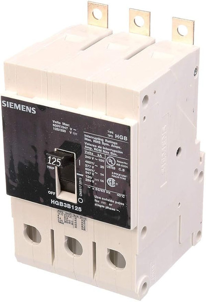 Siemens HGB3B125B Molded Case Breakers (MCCBs)
