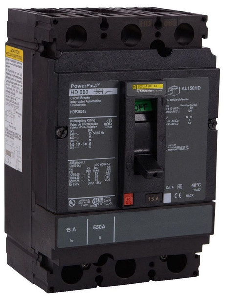 Square D HGA36040 Molded Case Breakers (MCCBs)