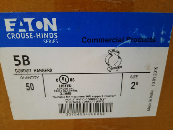 Eaton 5B Conduit Clips/Clamps/Hangers