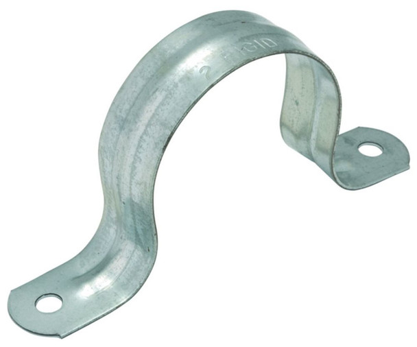 Hubbell 2238 2-Hole, Push-On Zinc Electroplated StAed Steel Imc/Rigid Conduit Strap