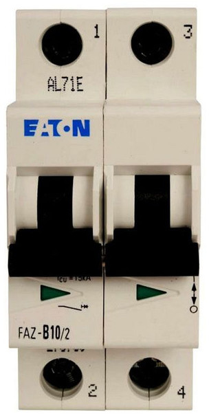 Eaton FAZ-D2/2NA Din Rail Mounted Circuit Breakers