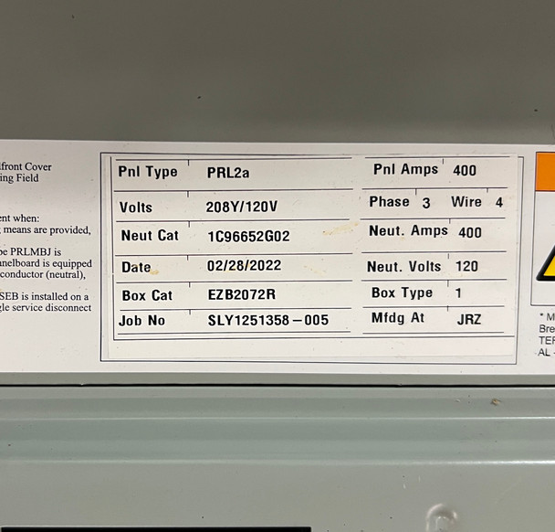 Eaton SLY1251358-005 Loadcenters and Panelboards