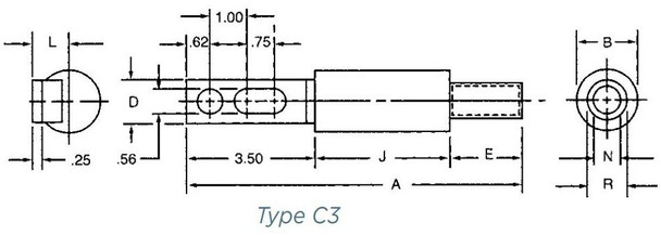 Mersen CP350C3 Cord and Cable Fittings